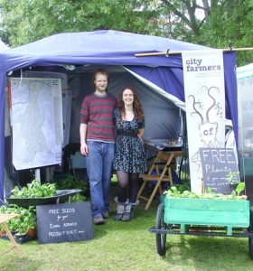 Helen Steer and Pete Boyce, from City Farmers at Lambeth Country Show