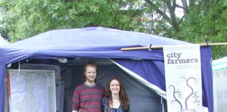 Helen Steer and Pete Boyce, from City Farmers at Lambeth Country Show