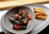 West African inspired mussels and chips