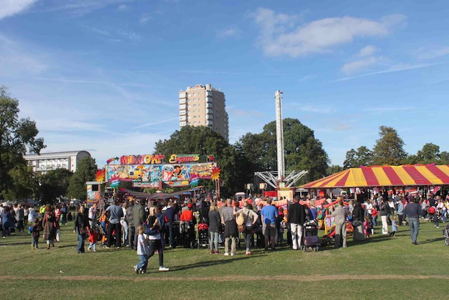 The funfair at Lambeth Country Show - pic by Kaye Wiggins