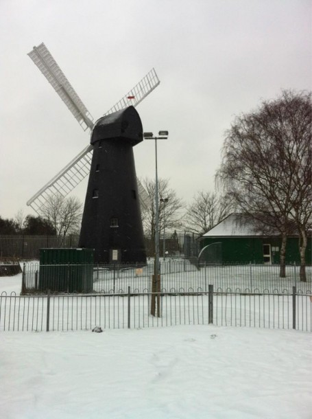 snow windmill by Stephen Lawlor @pigmentofgreen