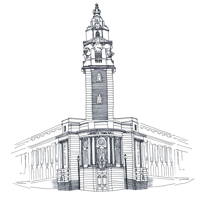 Lambeth Town Hall Illustration compressed
