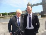 Tim Briggs with Boris Johnson