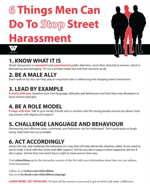 How men can help stop street harassment