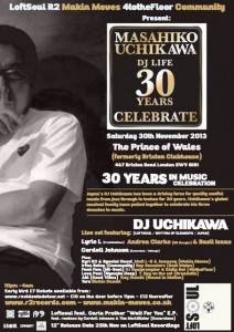 DJ Uchikawa: celebrate his 30 years in music