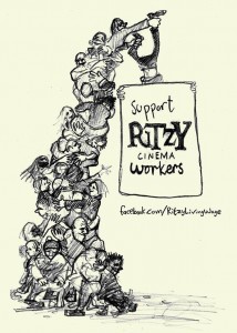 The flyer handed out by Ritzy staff in support of the campaign