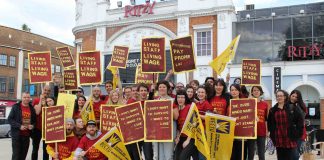 Ritzy staff on strike in 2014