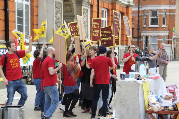 Ritzy staff on strike in 2014