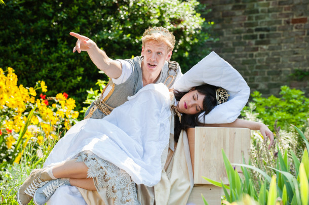 Guy Warren-Thomas as Prince Charming and Lauren Chia as Sleeping Beauty. Photo by Kevin Murphy