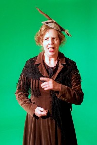 Actors were filmed against a green screen for the app. Photo courtesy of LJAG