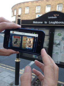The app in action. Photo by Barney Evison