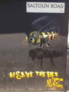 'Save the Bee' piece, by Louis Masai