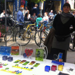 Roby at her Peace of Glass stall at Herne Hill Market