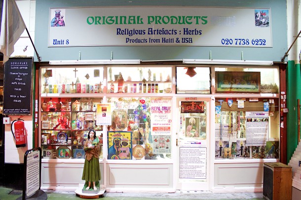 Original Products, Religious Artefacts: Herbs shop front, by Gavin Freeborn