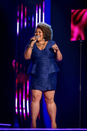 Lara Lee from Brixton performs on BBC One The Voice