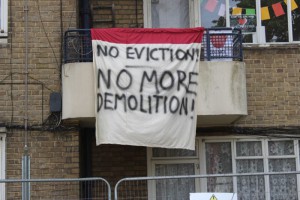 Flat 82, Evleden House, on Loughborough Park Estate has been occupied once more