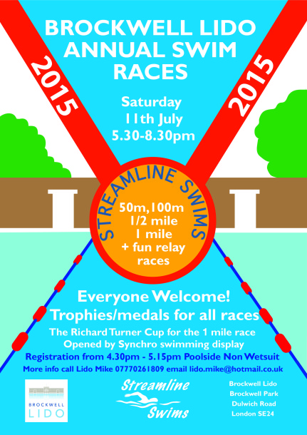 Brockwell lido summer races