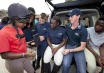 Land Rover ambassador and London 2012 hero, Ben Maher, visited the Ebony Horse Club, Brixton to spend the afternoon with its young members.