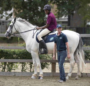 Land Rover ambassador and London 2012 hero, Ben Maher, visited the Ebony Horse Club, Brixton to spend the afternoon with its young members.