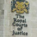 Royal Courts of Justice sign
