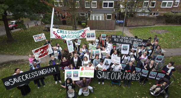 Cressingham residents protest