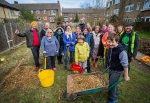 Rosendale tenants at orchard planting