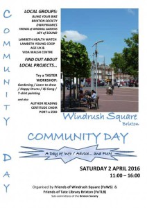 Wind rush Community Day flyer