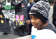 Young protester