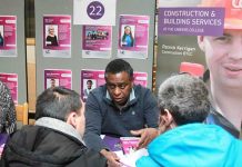 Advice session at Lambeth College