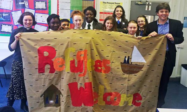 St Gabriel's College students welcome refugees