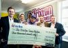 Charlie Sloth with the £5,000 donation for Brixton Soup Kitchen from the Echo Trust charity. From left: Tom Miell (Oceana Watford), Andrew Mclachlan (PRYZM Cardiff), Charlie Sloth, Hal Pearson (Liquid, Gloucester), Peter Bell (Club Batchwood, St Albans).