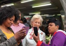 Selfies in Brixton Market with Princess Alexandra