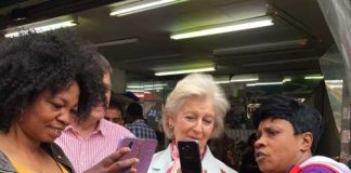 Selfies in Brixton Market with Princess Alexandra