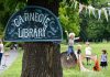 Carnegie pop up library in Ruskin Park