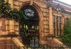 New yellow ribbons on the Carnegie library railings
