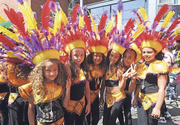 Sunshine Arts International children in carnival costume