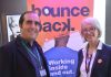 Bounce Back CEO Fran Findlay with Pop Brixton commercial director Phillippe Castaing at the launch