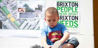 Child with Brixton Green poster