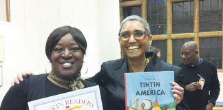 Ruskin Readers Tutor Rae Stoltenkamp (right) with Tracey Cameron