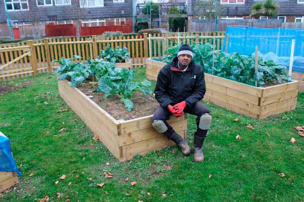 Community gardener Simon Ghartey