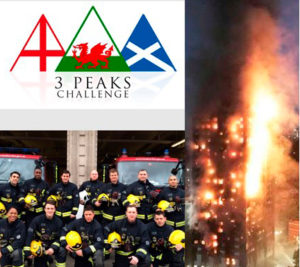 Brixton firefighters Three Parks logo