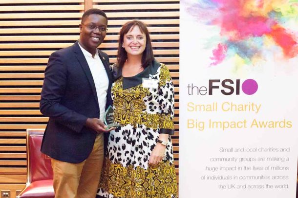 Shaninga Marasha, CEO of BIGKID Foundation with Emma Harrison CBE, chair of the Foundation for Social Improvement