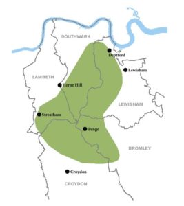 Original extent of the Great North Wood