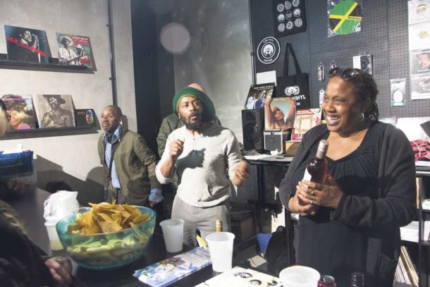 Pure Vinyl … The after party got going at Pure Vinyl Records in its new home on Ferndale Road
