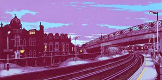Painting of Brixton Station by Martin Grover
