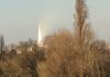 Brockwell PArk with sunlit Shard in background