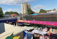 Popes Road from Brixton railway station