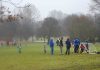 Sunday football training in Brockwell Park