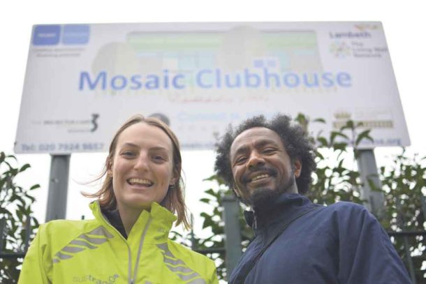 Sinead and Simon from mental health charity Mosaic are running the marathon to raise funds