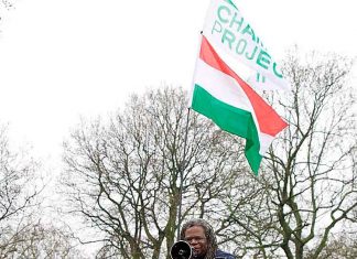 Local historian Steve Martin tells spectators about William Cuffay, a leading Chartist and the son of a slave